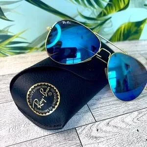 Ray-Ban | Accessories | Rayban Aviator Blue Flash Lenses  display picture 3
